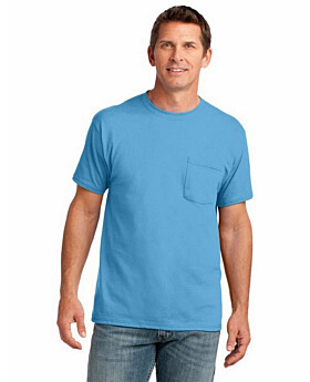 Port & Company PC54P 100% Cotton Pocket T-Shirt