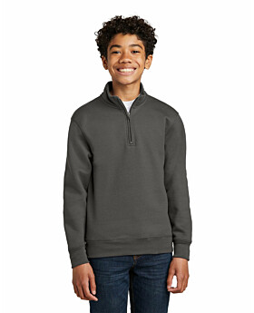 Port & Company PC78YQ Youth Core Fleece 1/4-Zip Pullover Sweatshirt