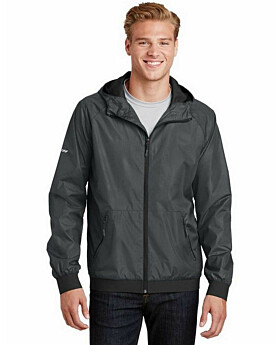 Sport-Tek JST53 Embossed Hooded Wind Jacket