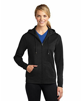Sport-Tek LST238 Ladies Sport-Wick Fleece Full-Zip Hooded Jacket