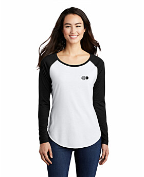 Sport-Tek LST400LS Ladies PosiCharge Long Sleeve Tri-Blend Wicking Scoop Neck Raglan Tee