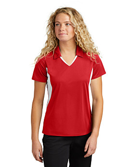 Sport-Tek LST655 Ladies Side Blocked Micropique Sport-Wick Polo