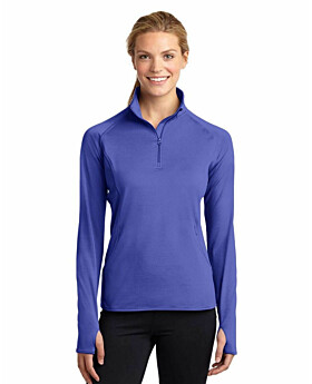 Sport-Tek LST850 Ladies Sport-Wick Stretch Quarter-Zip Pullover