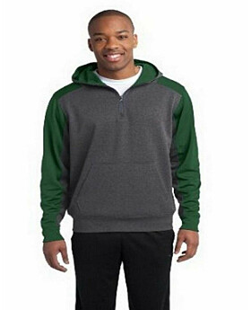 Sport-Tek ST249 Colorblock Tech Fleece 1/4-Zip Hooded Sweatshirt