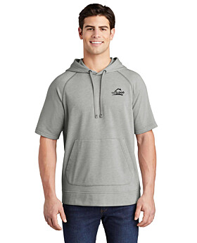 Sport-Tek ST297 PosiCharge Tri-Blend Wicking Fleece Short Sleeve Hooded Pullover