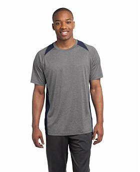 Sport-Tek ST361 Heather Colorblock Contender Tee