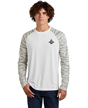 Sport-Tek ST376LS Drift Camo Colorblock Long Sleeve Tee