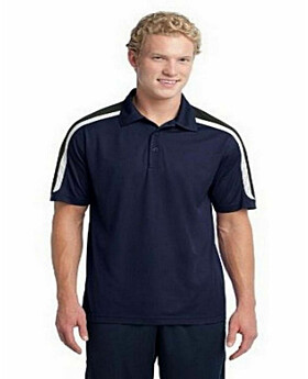 Sport-Tek ST658 NEW Tricolor Shoulder Micropique Sport-Wick Polo