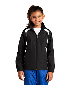 Sport-Tek YST60 Youth Colorblock Raglan Jacket