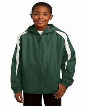 Sport-Tek YST81 Youth Fleece-Lined Colorblock Jacket