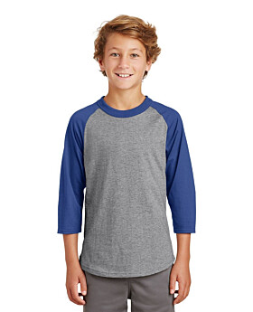 Sport-Tek YT200 Youth Colorblock Raglan Jersey