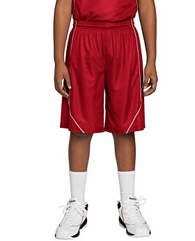 Sport-Tek YT565 Youth PosiCharge Mesh Reversible Spliced Short