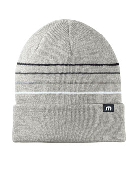 TravisMathew TM1MY393 Striped Cuffed Beanie