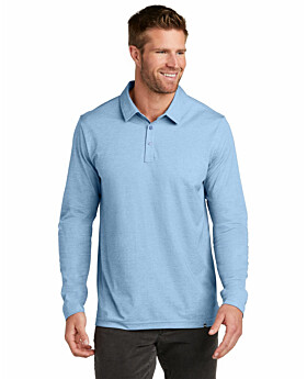 TravisMathew TM1MZ343 Oceanside Heather Long Sleeve Polo