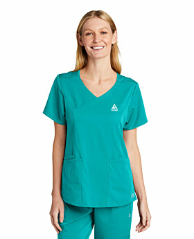 WonderWink WW4268 Womens Premiere Flex Mock Wrap Top