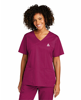 WonderWink WW4760 Womens WorkFlex Mock Wrap Top