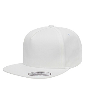 Yupoong Y6007 Adult 5-Panel Cotton Twill Snapback Cap